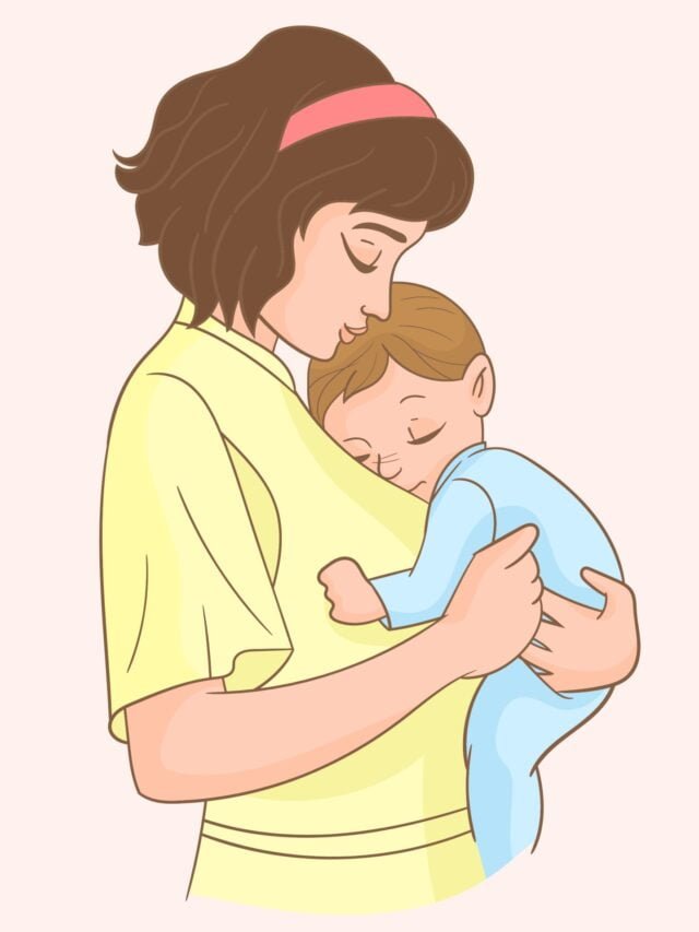 mother-with-her-baby-free-vector