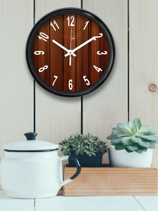 11521177229141-RANDOM-Brown-Round-Textured-Analogue-Wall-Clock-6881521177228944-1