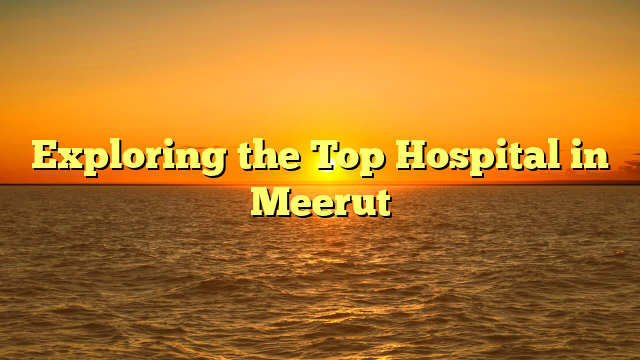 Exploring the Top Hospital in Meerut
